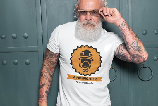 Discover FireFighter Cotton T-Shirt, Firefighter gifts,First responders,Always Ready,True Heroes