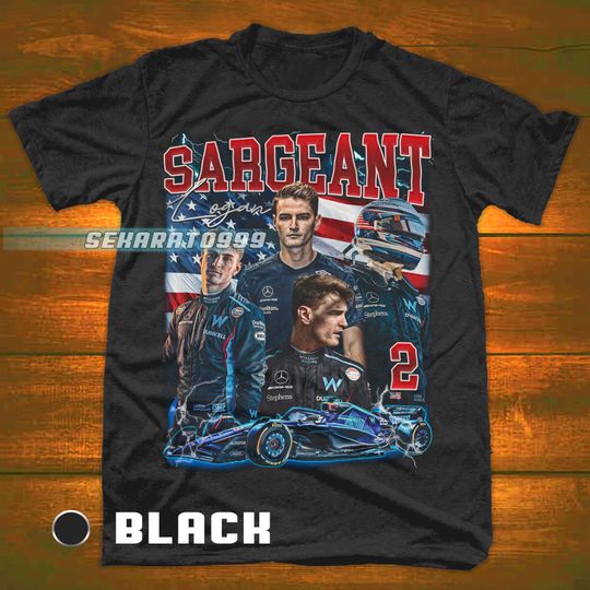Discover Logan Sargeant T Shirt Formula Racing Driver American Championship