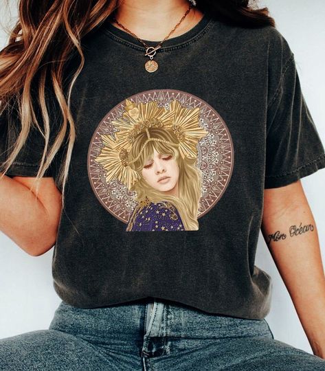 Discover Stevie Nicks Art Tshirt, Vintage Stevie Nicks Shirt