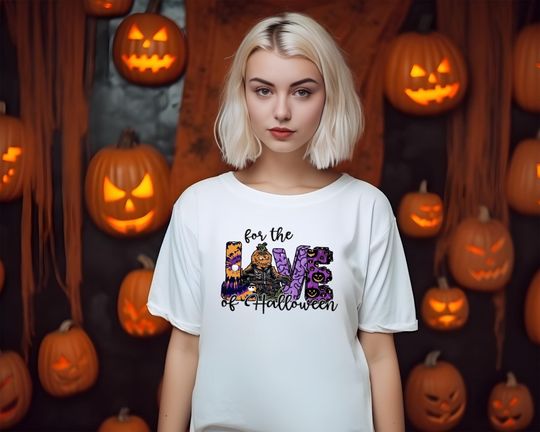 Discover For The Love Of Halloween, Happy Halloween Shirt, Trick or Treat Shirt, Pumpkin Season Shirt, Halloween Lover, Halloween Theme Sweatshirt