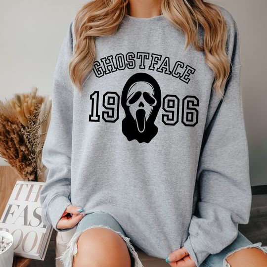 Discover Ghostface Sweatshirt, Halloween Scream Sweatshirt, Scream 1996 Sweatshirt