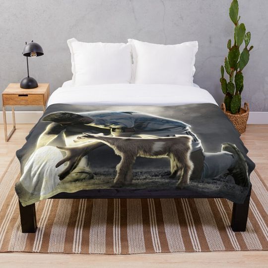 Discover LIONEL MESSI GOAT Throw Blanket