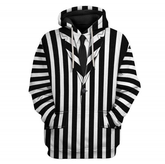 Discover Beetlejuice Halloween Costumes Hoodie, Beetlejuice Cosplay Costume, Halloween Costumes