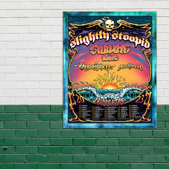 Discover Slightly Stoopid 2023 Tour Announcement Poster