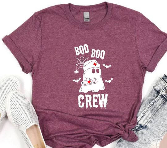 Discover Boo Crew Shirt, Boo Shirt, Halloween Shirt, Cute Halloween Shirt