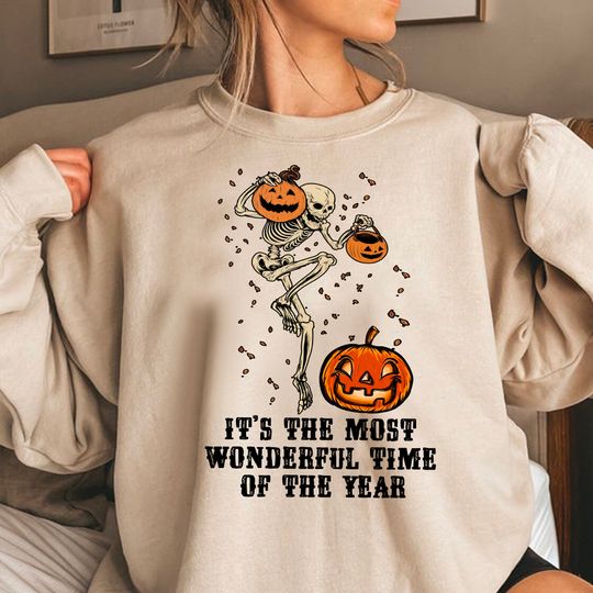 Discover Its The Most Wondrful Time, Halloween Shirt, Witch TShirt, Gift For Halloween, iprintasty Sweatshirt
