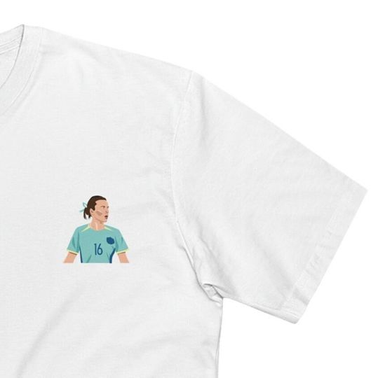 Discover Hayley Raso Teal Australian Football Soccer T-Shirt / Tillies / Women's World Cup