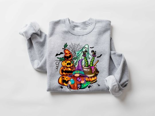 Discover Halloween Gnomes Halloween Sweatshirt