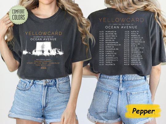 Discover Yellowcard 2023 Tour Fan T-Shirt, Concert Apparel