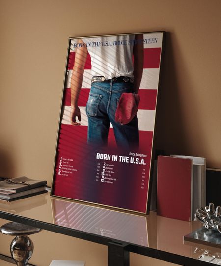 Discover Bruce Springsteen - Born In The Usa Album Cover Poster