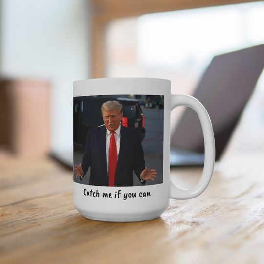 Discover Trump Mugshot Coffee Mug