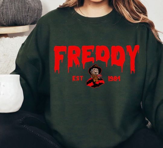 Discover Freddy Est 1984 Horror Sweatshirt