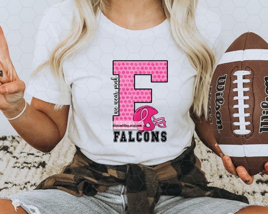 Discover FALCONS We Wear Pink Breast Cancer Awareness Pink Ribbon Shirt