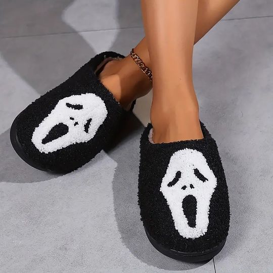 Discover Cute Scream Slippers, Fluffy Gift House Slipper