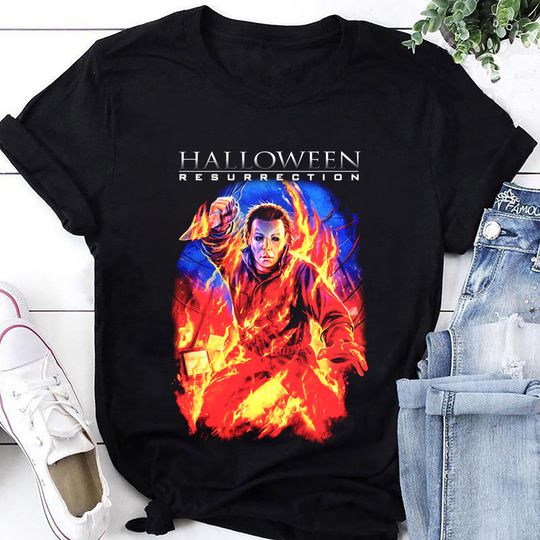 Discover Halloween Resurrection T-shirt, Michael Myers Killer T-Shirt
