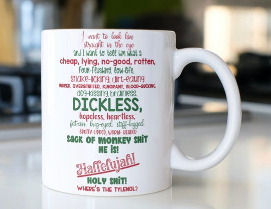 Discover Funny Christmas Vacation movie Clark Griswold Cussing a rant about his boss coffee mug