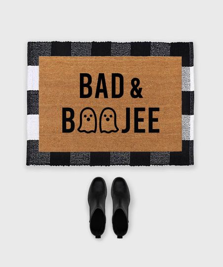 Discover Bad and Boojee Halloween Doormat