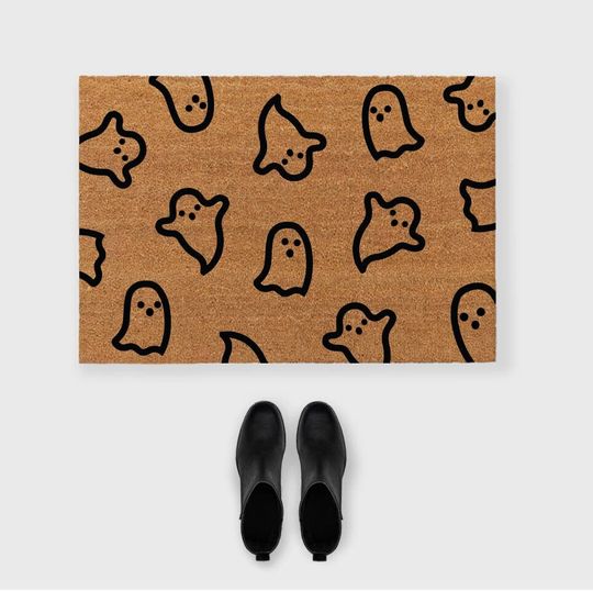 Discover Ghosts Funny Halloween Doormat