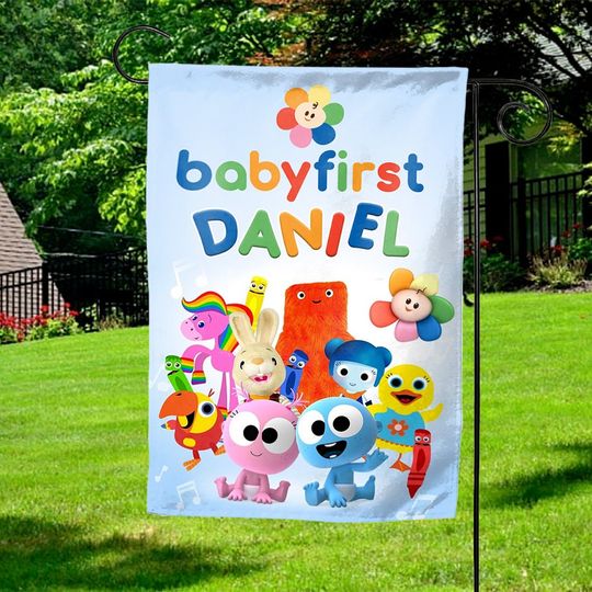 Discover Personalized Baby First Garden Flag - Birthday Decor