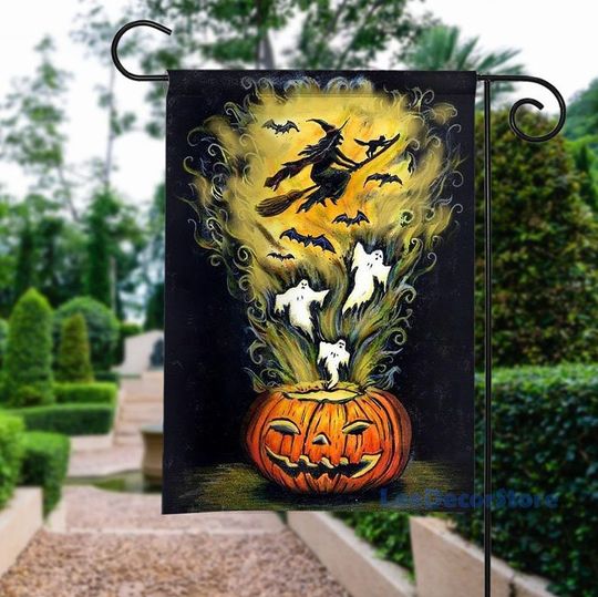 Discover Ghost Halloween Garden Flag - Haunted House Decor