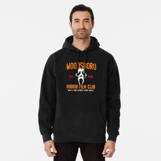 Discover Scream Ghostface Woodsboro Horror Film Club Halloween Horror Movie Hoodie
