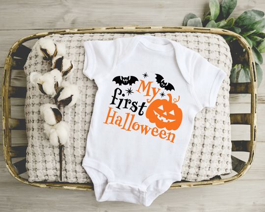 Discover My First Halloween Onesie - Baby's First Halloween Outfit