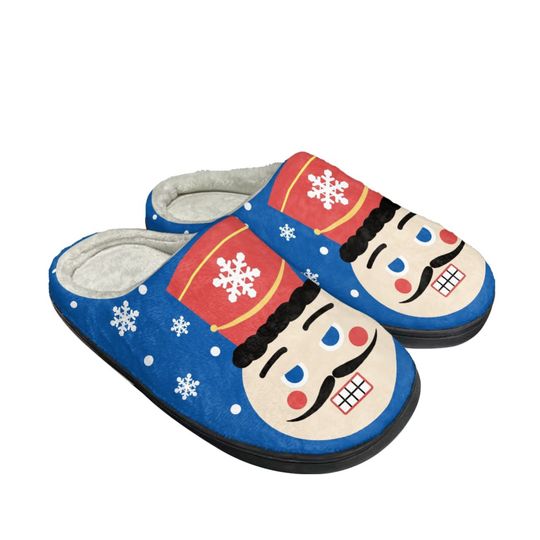 Discover Merry Christmas Men Slippers , Cute Snowflakes Warm Shoes