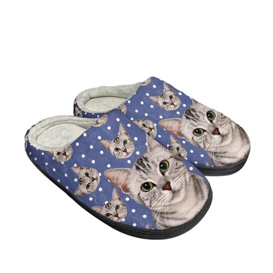 Discover Cute Cat Slippers With Paw , Cat Lover Gift Ideas