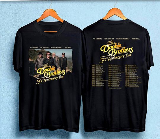 Discover The Doobie Brothers 2023 Tour 2 Sides Shirt, The Doobie Brothers 50th Anniversary Tour
