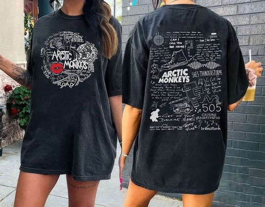 Discover Vintage Arctic Monkey Tour 2023 Merch, Arctic Music And Lover Monkeys T-Shirt