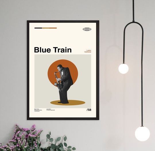 Discover John Coltrane, Blue Train Poster, Music Poster