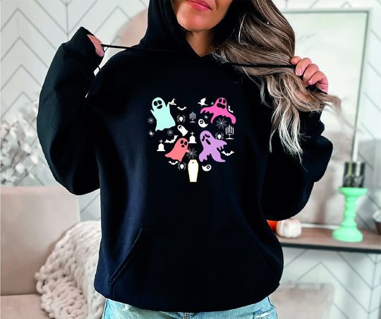 Discover Cute Ghost Halloween Shirt and Hoodie