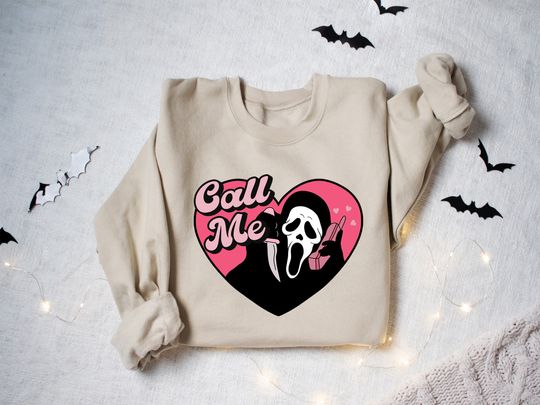 Discover Ghostface Call Me Shirt, Halloween Shirts, Spooky Shirt, Funny Halloween