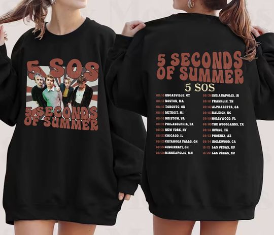 Discover 5 Seconds Of Summer Tour Sweatshirt
