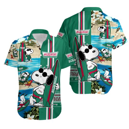 Discover Krispy Kreme Food Beach Hawaiian Shirts