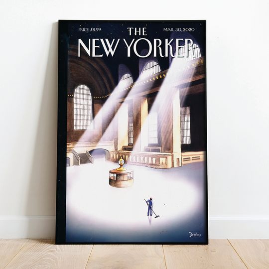 Discover The New Yorker Magazine March 30, 2020 Premium Matte Vertical Poster