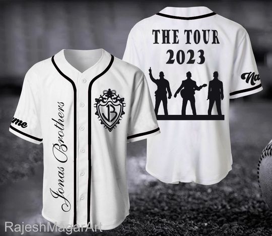 Discover Jonas Brothers Baseball Jersey, Pop Rock Band Jersey Tee, Jonas Brothers The Tour 2023