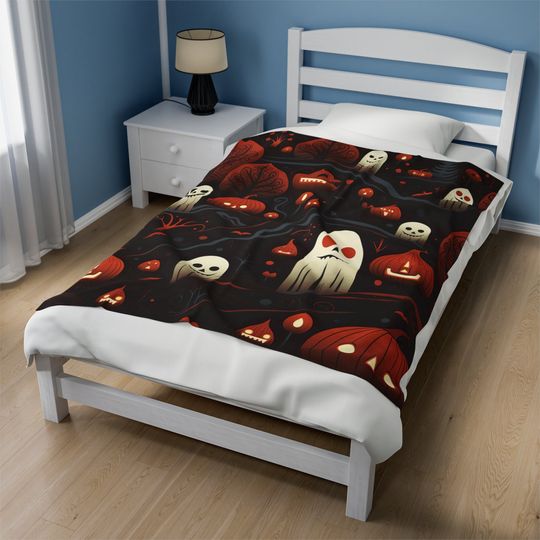 Discover Halloween gift Velveteen Plush Blanket, Halloween Baby Blanket