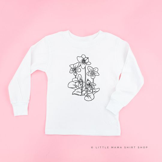 Discover Violet - LONG SLEEVE Child Shirt | Kid Graphic Tees