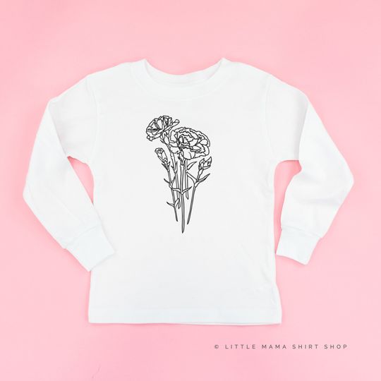 Discover Carnation - LONG SLEEVE Child Shirt | Kid Graphic Tees