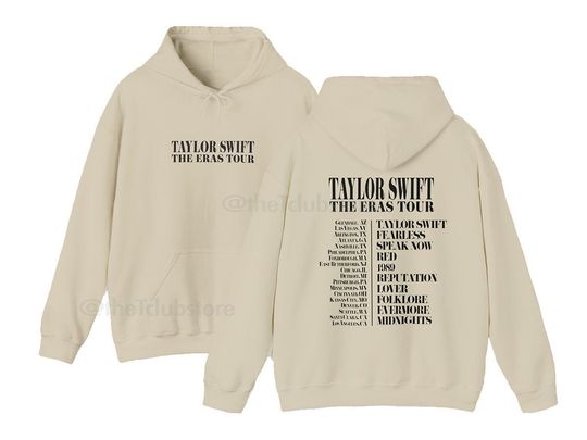 Discover Erass Tours Hoodie / Erass Tours Cities merch / Taylorr Swifts Version Tour Hoodie Dupe / Taylorr Swifts Album Hoodie