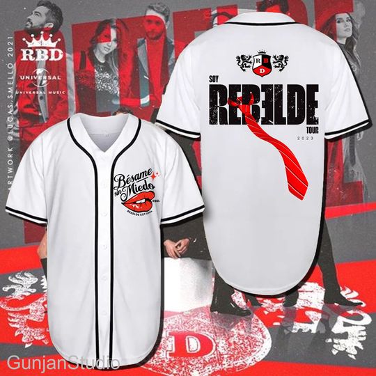 Discover Soy Rebelde Tour 2023 Baseball Jersey