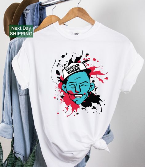Discover Korean Zombie Shirt, Chan Sung Jung Korean Zombie Graphic MMA Fighter  Shirt, Korean Zombie Hand Chan Sung Jung
