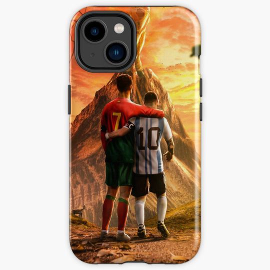 Discover CRISTIANO RONALDO LIONEL MESSI WORLD CUP 2022 iPhone Case