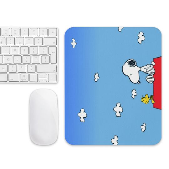 Discover Snoopy and Woodstock Mouse Pad