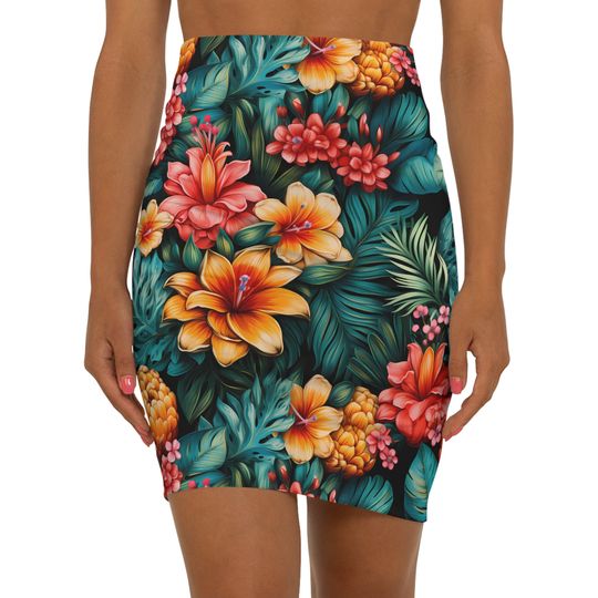 Discover Floral Flower Women's Mini Skirt
