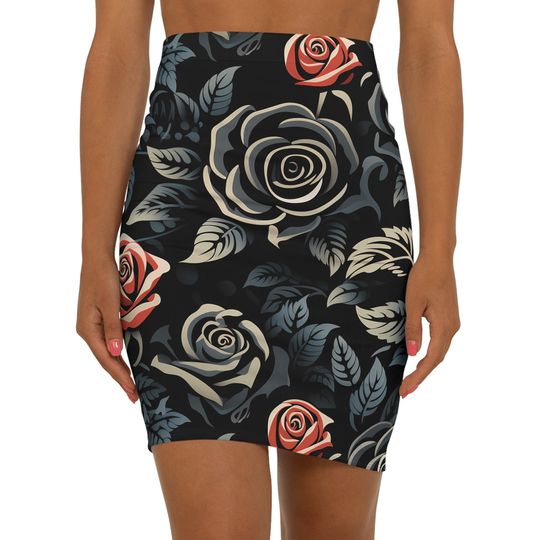 Discover Floral Flower Women's Mini Skirt