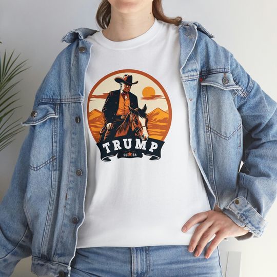 Discover Make America Cowboy Again - Trump Western 2024 Shirt