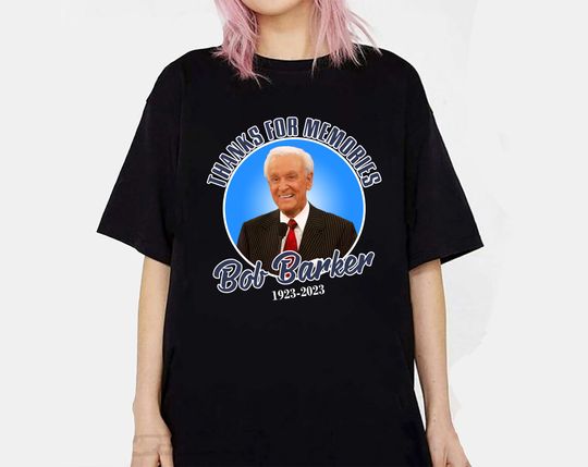 Discover Rip Bob Barker 1923-2023 Thanks For Memories Shirt, Bob Barker Vintage T-Shirt