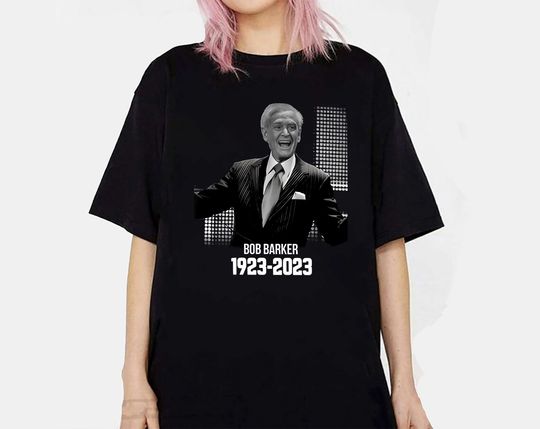 Discover Rip Bob Barker 1923-2023 Thanks For Memories Shirt, Bob Barker Vintage T-Shirt
